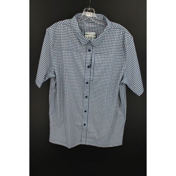 Costa hybrid tech button down plaid large - Picture 1 of 7